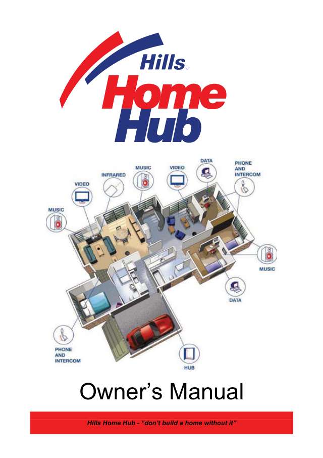 Page 1 of hills home hub user manual