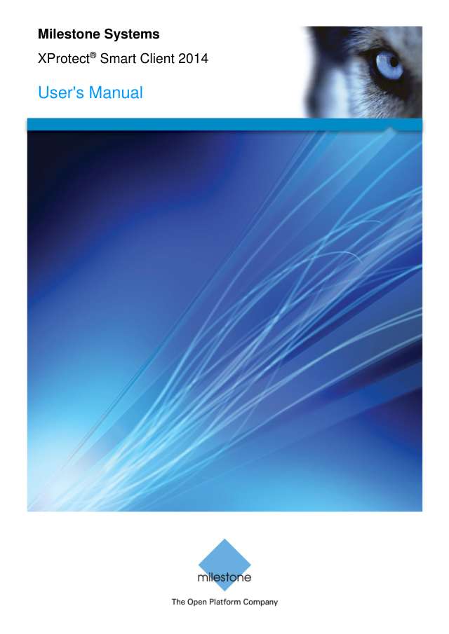 Page 1 of Milestone XProtect Smart Client Users Manual