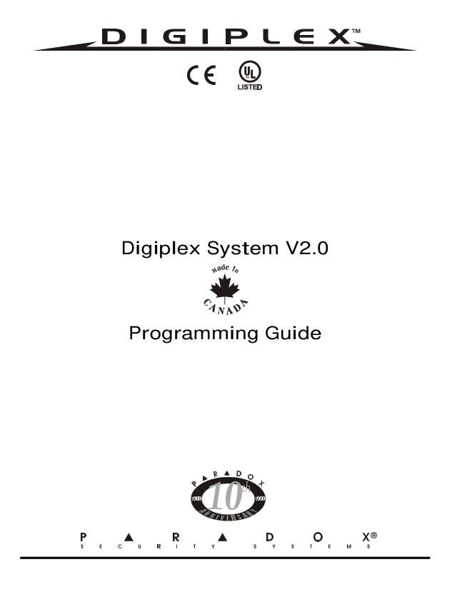 Page 1 of DGPX V2 Programming
