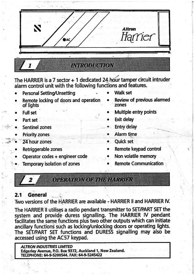Page 1 of HARRIER Installer