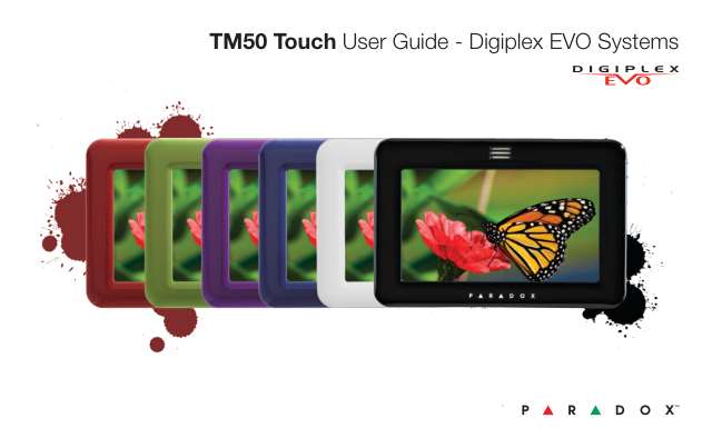 Page 1 of EVOHD TM50 Touchscreen User Manual
