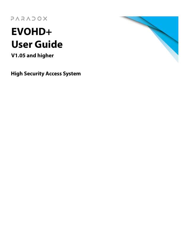 Page 1 of EVOHD+ User Guide V1.05