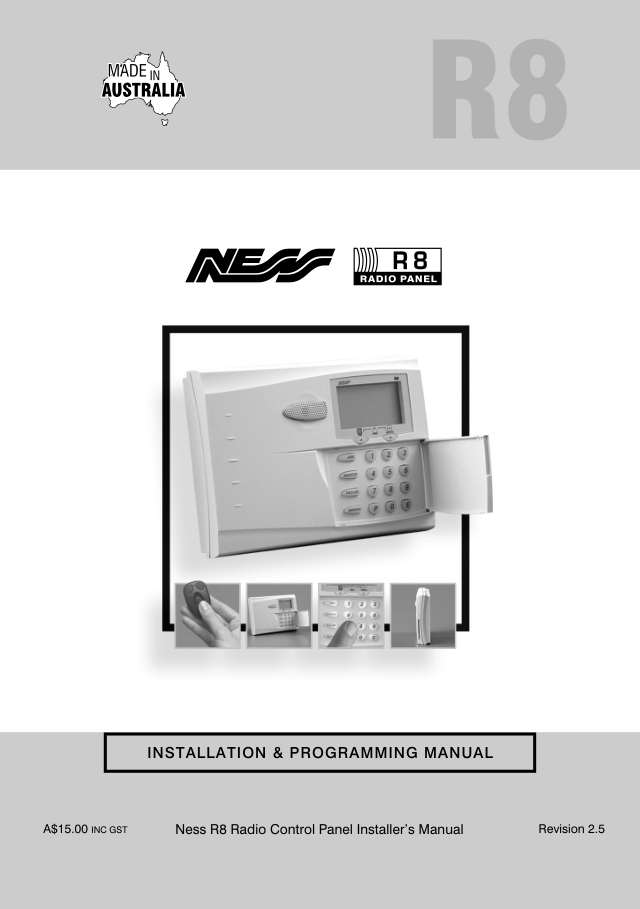 Page 1 of Ness R8 Installer Manual rev2.5